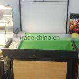APEX Supermarket Wood Vegetable and Fruit Display Shelves With Top Rack