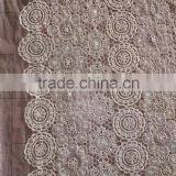 Cotton Lace Fabric Embroidery Water Soluble Full Lace for Garment Accessory thumbnail-2