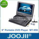 Fashional Design 9 Inch Portable DVD Player With TV Tuner FM USB thumbnail-1