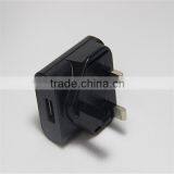 OEM BS 3 Pin uk Plug 5v 500ma Universal Smart Charger thumbnail-1
