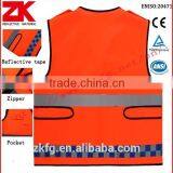 100% Polyester High Visibility Reflective Running Vest With EN20471 and ANSI/ISEA thumbnail-3