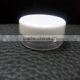 3g plastic cosmetics Jar with white lid A-3