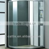 Y3009 clear curved tempered glass shower cabinet