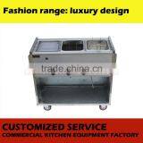 Commercial Stainless Steel Multifunctional Snack Car With Griddle ,fryer and Oden thumbnail-3