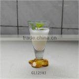 2 oz Short Color Stem Glass Mini Shot Glass thumbnail-5