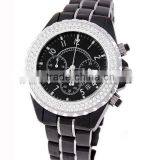 Black Ceramic Watch With Diamond thumbnail-1