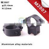 2pcs Low 25.4mm 1" Scope Rings 11mm Dovetail Rail Mount For Lasers / Flashlight thumbnail-1