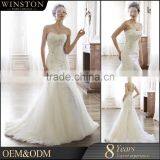 Alibaba New Design short front long back wedding dress