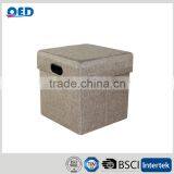 Modern Style Foldable Home Storage Ottoman With Drawers