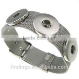 CJ3470 Wholesale stainless steel brand bracelet,bali click armband,snap button bracelet jewelry,snap charn bracelet