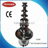 7 Tiers Commercial Chocolate Fountain With 304 Food Grade Stainless Steel Body