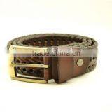 new leather braided belt for men