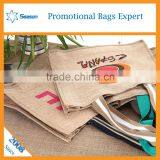 Fashion College Bags Jute Sack Jute Shopping Bag thumbnail-2
