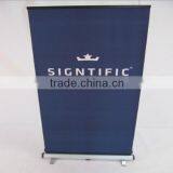 US Stock-33.5"x 30"- 94.49" Double Sided Telescopic Twist Locking Adjurttable Roll Up Banner Stand thumbnail-2