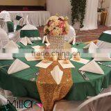 Gold Sequin Embroidery Christmas Table Runner Quality Choice