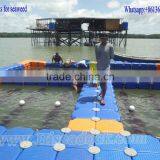 Floating fishing pontoon