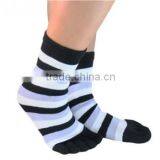 Cotton Crew Five Wholesale White Toe Custom Bulk Socks thumbnail-1