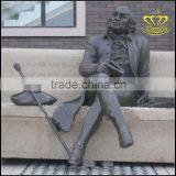 A Large Outdoor Theme Park Square Figure Bronze European Landscape Sculpture thumbnail-1