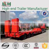 China Trailer Factory Tri-axle Semi Trailer, Low Bed Trailer thumbnail-1