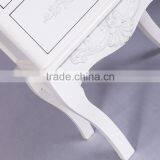 Carved Wooden White 4 Drawers Chest of Drawer thumbnail-5