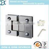 Double side stainless steel shower glass cabinet hinge,shower door off hinge