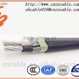 Fine Al Wire Closely Spaced Conductors Flat Concentric Cable