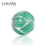 2016 Simple Design Green Color Enamel Jewelry Charm Beads thumbnail-1