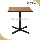 Hotel Furniture Dining Room Western Table, 2cm Square Stainless Steel Table