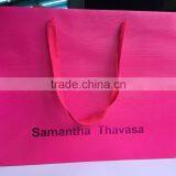 Cardboard Shopping Packaing Handle Paper Bag