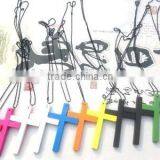 New Fashion Colorful Small Wood Crucifix thumbnail-3