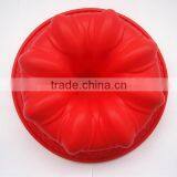 FDA Food Grade Microwave Safe Non Stick Big Deep Fluted Bundt Pumpkin Bpa Free Large Round Silicone Flan Cake Mould thumbnail-2