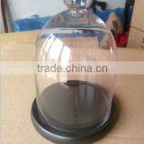 Hot Sale Clear Glass Bell Jar Dome With Wooden Base in Many Size thumbnail-5