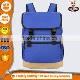 New Stylish Backpack Vintage Blue Canvas Backpack School Backpack thumbnail-1
