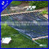 Outdoor Cheap Nylon Rope Hammock With Wooden Bar