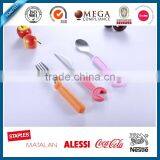 Plastic Handle Fork and Knife Spoon Kids Cutlery Set thumbnail-2