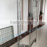 2-sided Folding Storage Roll Container Transport Trolley, Cart thumbnail-3