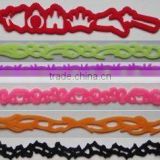 Hot!Hollow silicone bracelet/wristband,various designs for your choice
