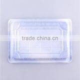 Blue Square Compartment Plastic Food Serving Trays Trays Disposable for Restaurants thumbnail-4