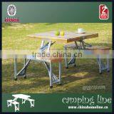 Portable Folding Picnic Table With 4 Seats thumbnail-1