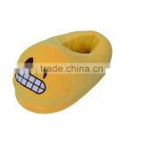 Indoor Embroiderey Plush Cotton Fabric Sunglasses Emoji Slipper thumbnail-5