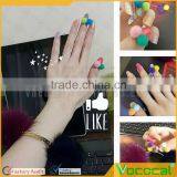 50 Pcs 7mm DIY 3D Mini Plush Ball Nail Art Slices Stickers Decoration Mixed Random Color thumbnail-4