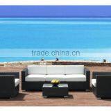 4-Piece Outdoor Rattan Wicker Sofa Sectional Patio Furniture Set thumbnail-3