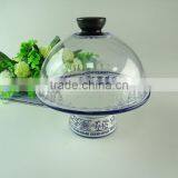 Stocks White Ceramic Cake Plate With Plastic Lid thumbnail-1