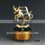 24k gold plated taurus music box for gifts