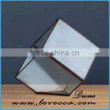 Lovely Various Size Flowers Artificial Wedding Metal Copper Glass Terrarium/Geometric Glass Terrarium Metal thumbnail-4