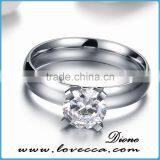 Cheap Jewelry Made in China Stainless Steel Ladies Rings Daily Wear With CZ Stones thumbnail-2