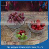 Leaves Frosted Effect Glass Bowl for Centerpieces thumbnail-1