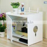 DIY PVC Multifunctional Flower Pattern Tidy Wires Power Cable Storage Organizer Box thumbnail-4