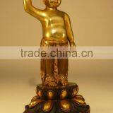 High Quality Home Decor Metal Crafts Bronze Baby Buddha Statue thumbnail-4