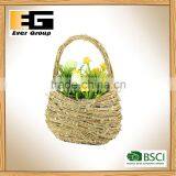 Exquisite Natural Rattan Basket With Handle for Garden Planter thumbnail-6